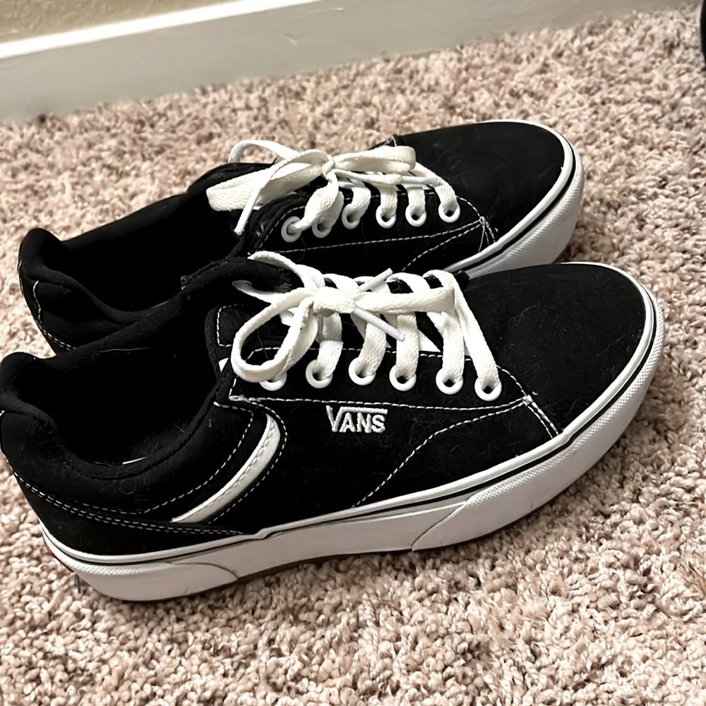 Vans Shoes | Vans Women’s Seldan Platform Low Rise Black Sneaker